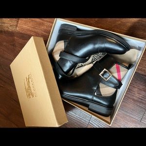 Burberry ankle high boots. Women size 8.5. Have been worn 3 times. With box